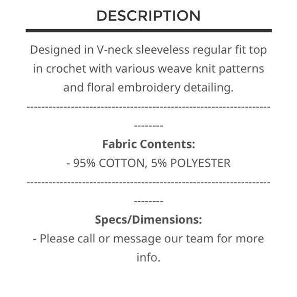 POL Cream and Pink Embroidered Tank Top - Picture 7 of 7